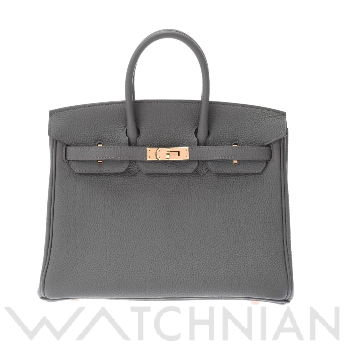 エルメス バーキン 25 エタン/ローズゴールド金具 トゴ レディース バッグ 【中古】【bag】