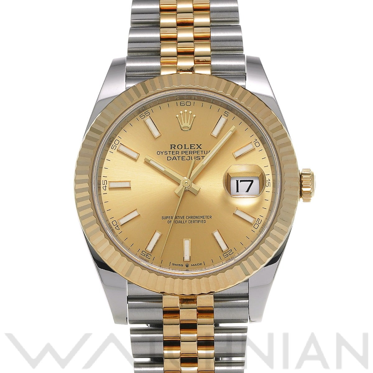 ロレックス デイトジャスト 41 126333 シャンパン メンズ 時計 【中古】【wristwatch】