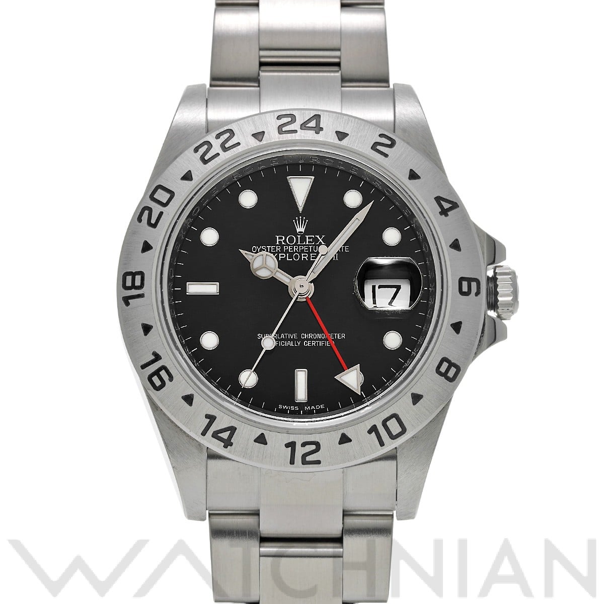 ロレックス エクスプローラーII 16570 ブラック メンズ 時計 【中古】【wristwatch】