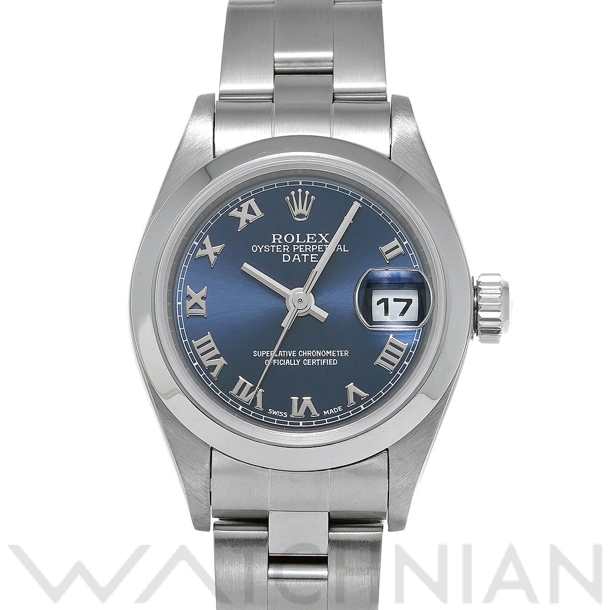 ロレックス オイスターパーペチュアル デイト 79160 ブルー レディース 時計 【中古】【wristwatch】