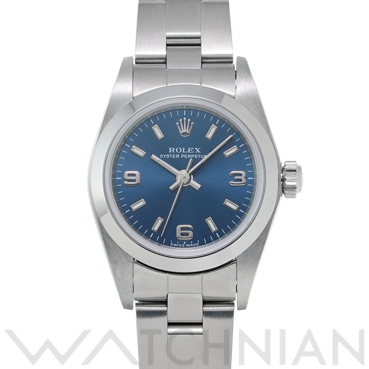 ロレックス / ROLEX オイスターパーペチュアル 76080 ブルー レディース 時計 【中古】【wristwatch】