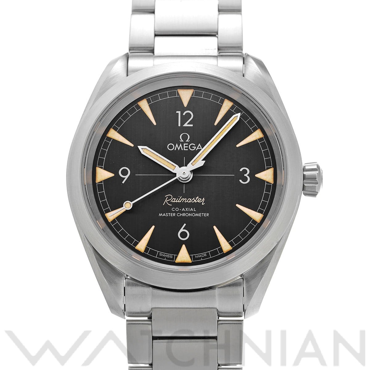 オメガ / OMEGA シーマスター レイルマスター コーアクシャル マスタークロノメーター 220.10.40.20.01.001 ブラック メンズ 時計 【中古】【wristwatch】