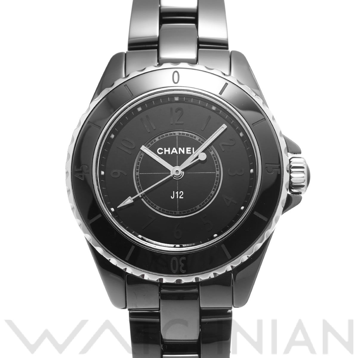 シャネル J12 ファントム H6346 ブラックラッカー レディース 時計 【中古】【wristwatch】
