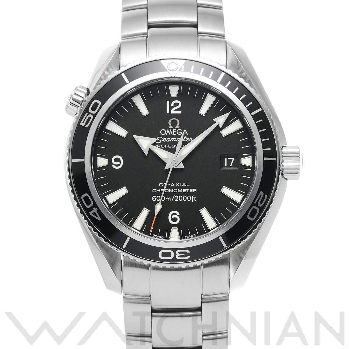 オメガ / OMEGA シーマスター プラネットオーシャン 600 コーアクシャル 2201.50 ブラック メンズ 時計 【中古】【wristwatch】