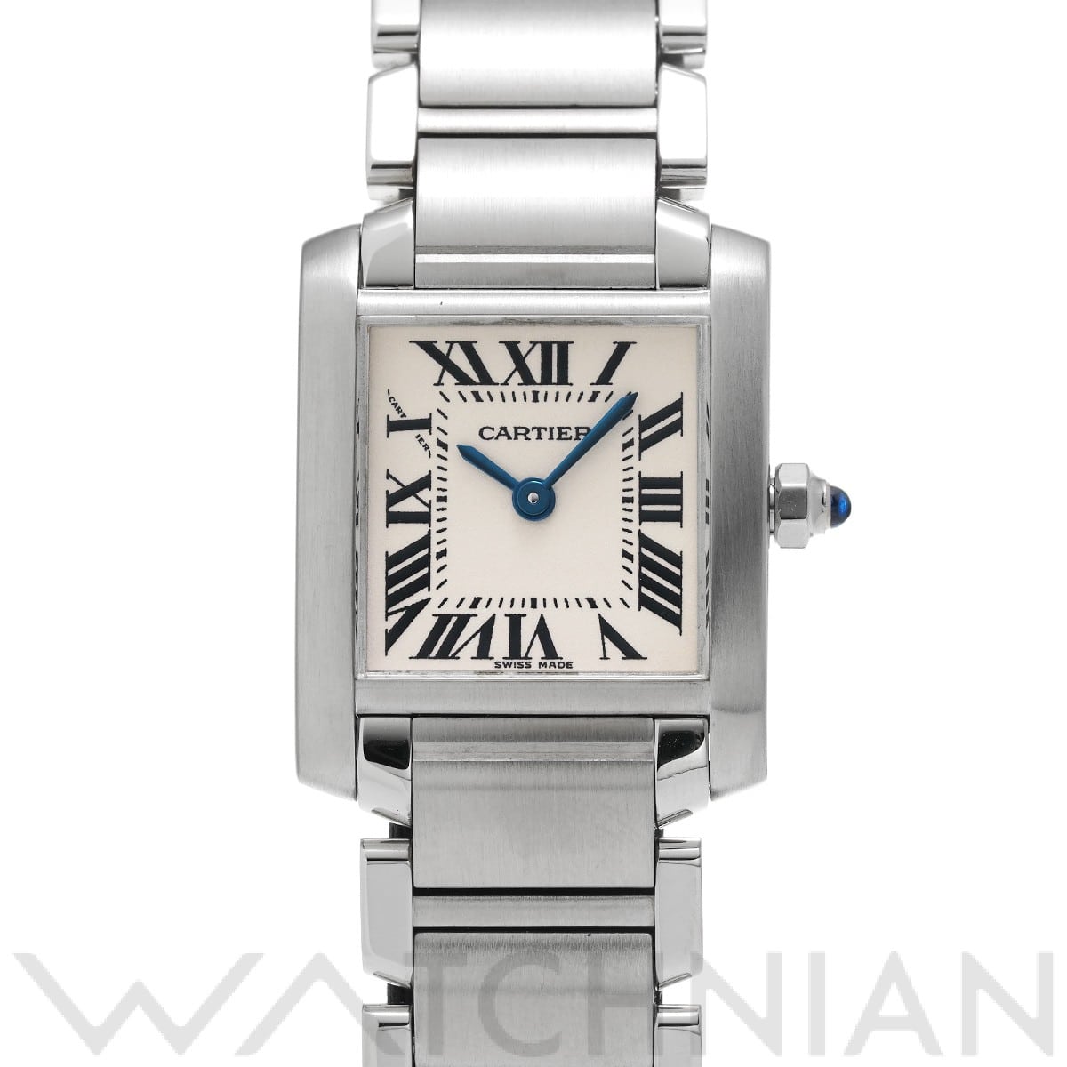 カルティエ タンク フランセーズ SM W51008Q3 シルバー レディース 時計 【中古】【wristwatch】