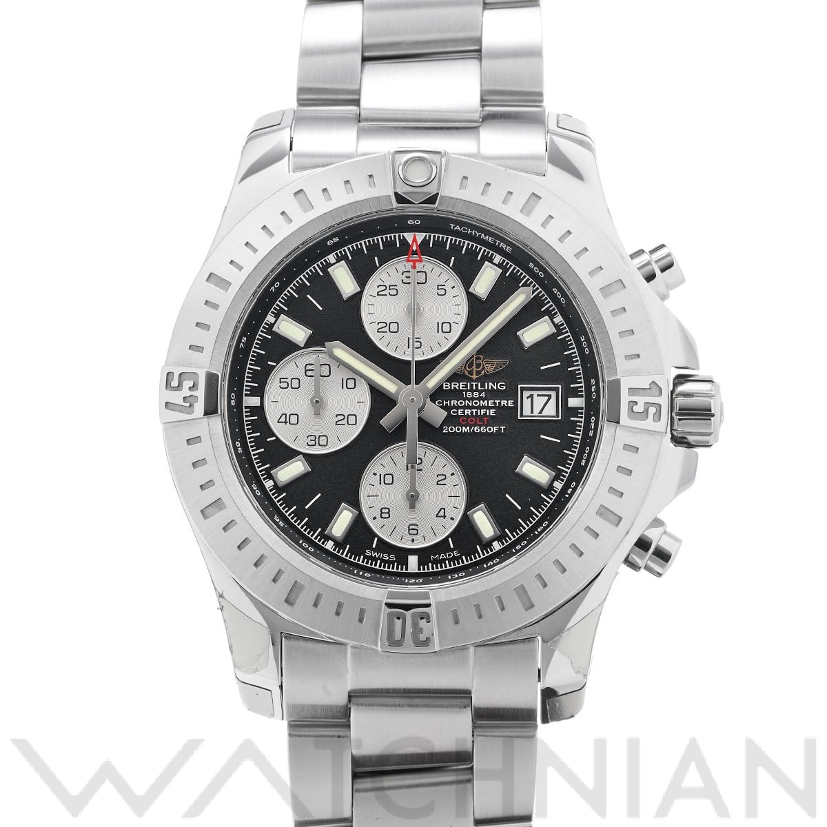 ブライトリング コルト クロノグラフ オートマチック A1338811/BD83 ブラック/シルバー メンズ 時計 【中古】【wristwatch】
