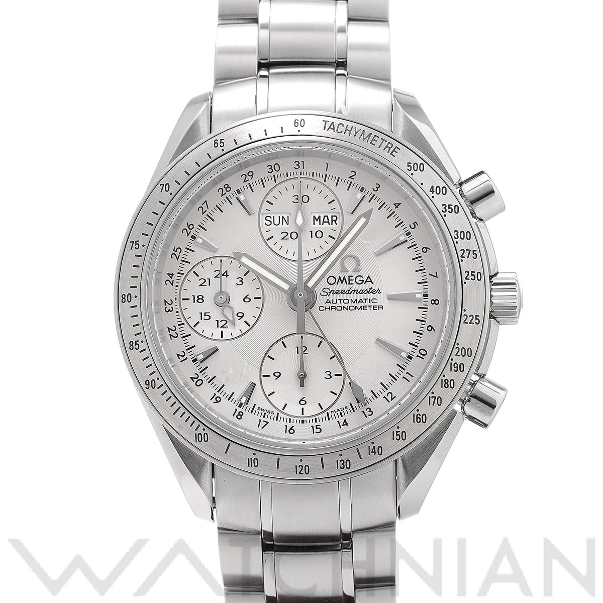 オメガ スピードマスター トリプルカレンダー 3221.30 シルバー メンズ 時計 【中古】【wristwatch】