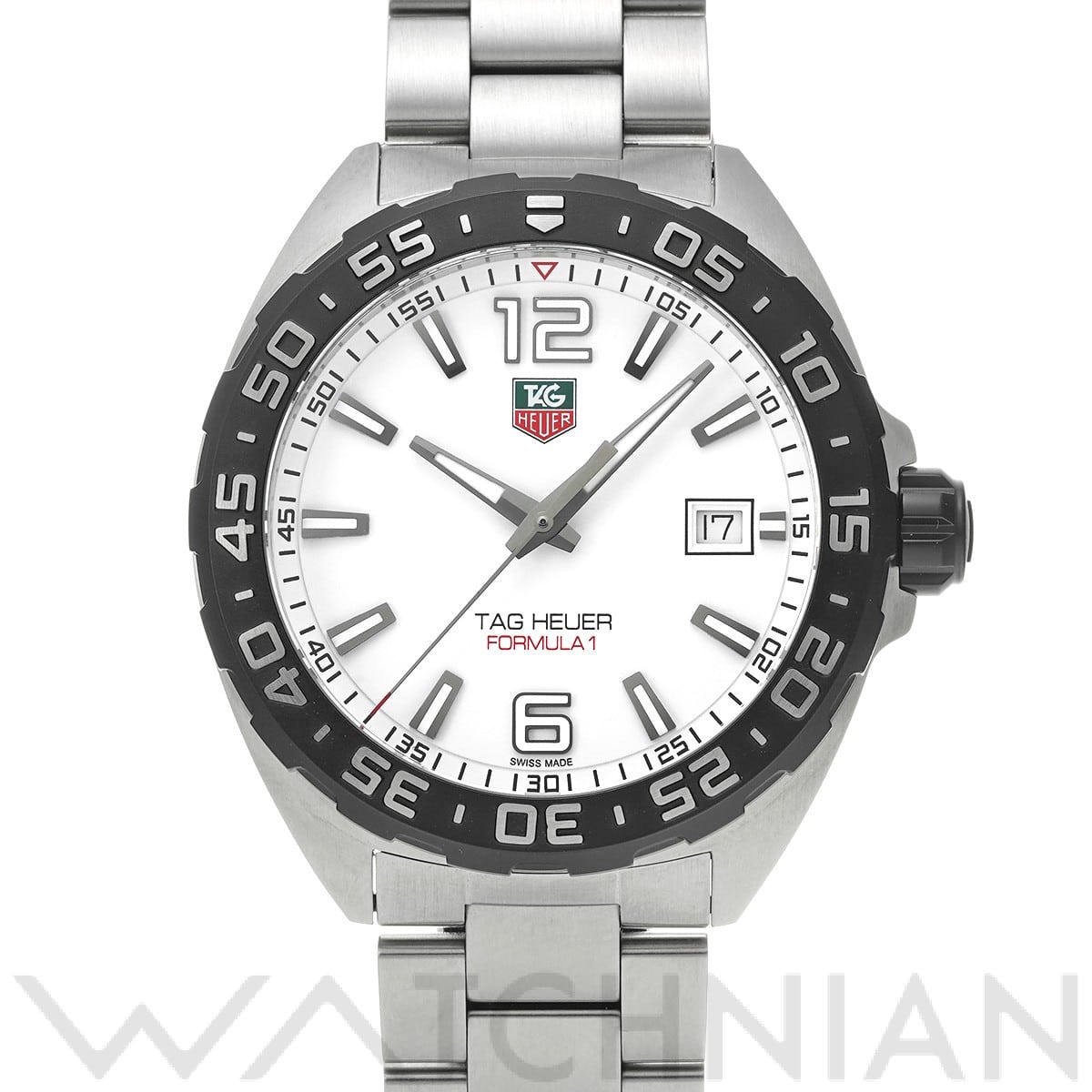 タグ ホイヤー / TAG HEUER フォーミュラ1 クォーツ WAZ1111.BA0875 ホワイト メンズ 時計 【中古】【wristwatch】