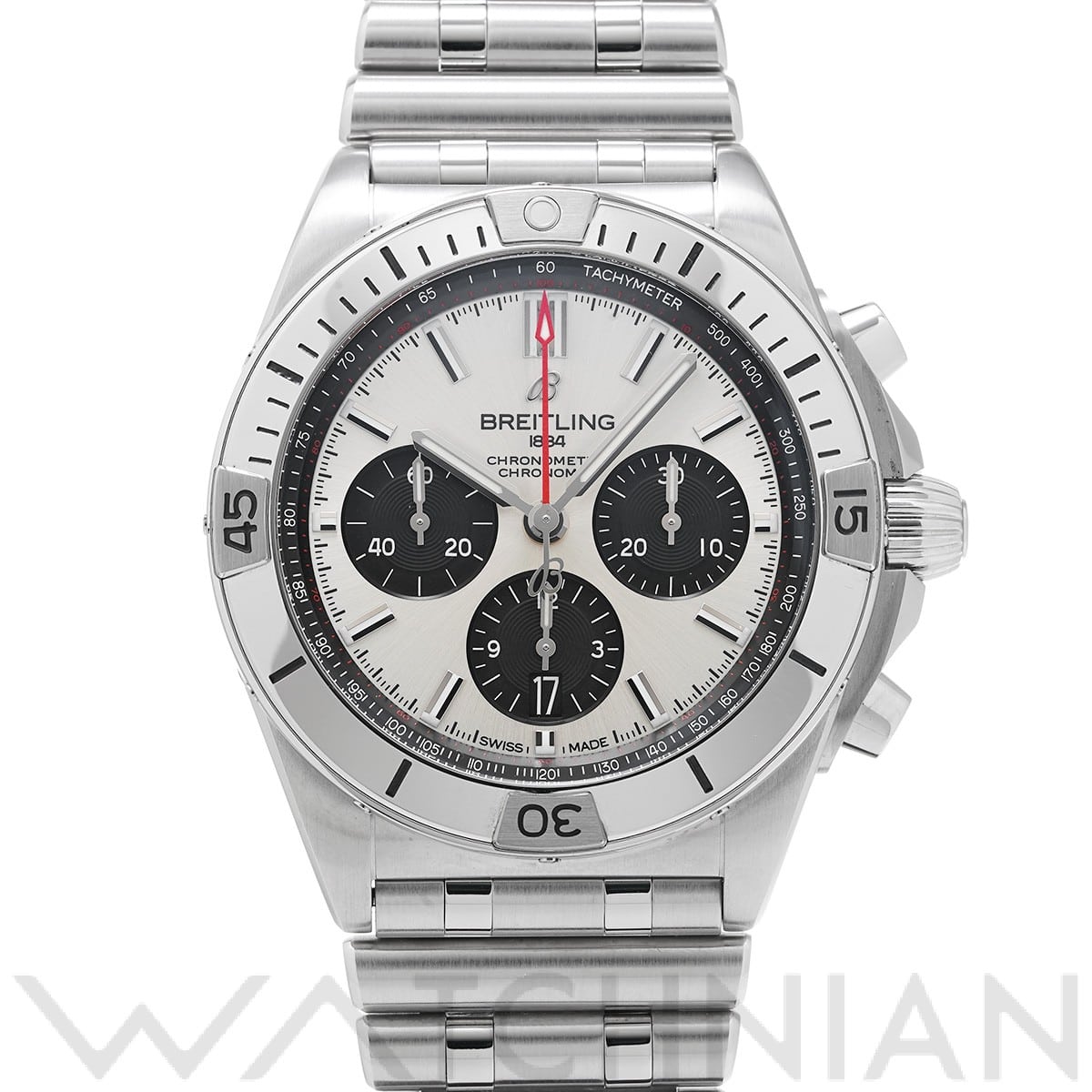 ブライトリング クロノマット B01 42 AB0134101G1A1 シルバー/ブラック メンズ 時計 【中古】【wristwatch】