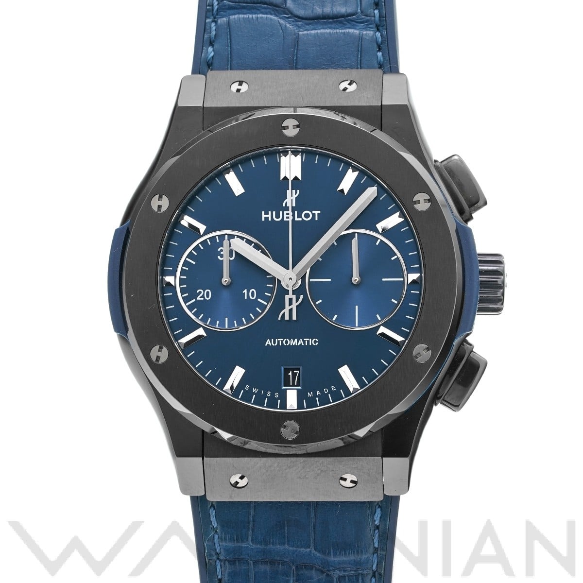 ウブロ / HUBLOT クラシックフュージョン セラミック クロノグラフ ブルー 521.CM.7170.LR ブルー メンズ 時計 【中古】【wristwatch】