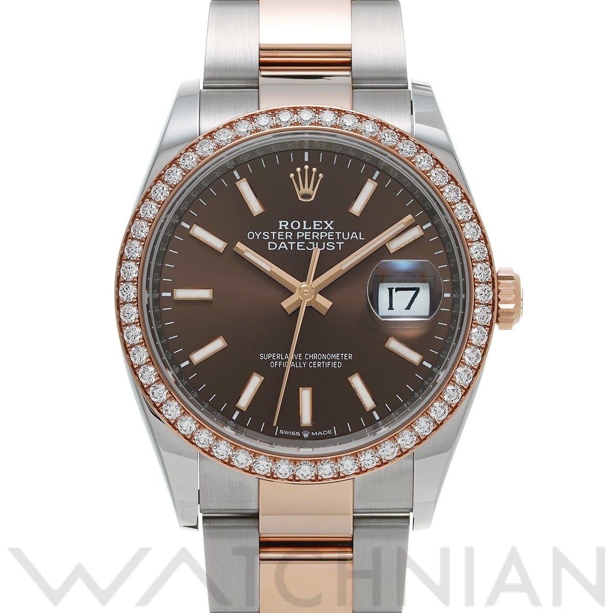 ロレックス デイトジャスト 36 126281RBR チョコレート メンズ 時計 【中古】【wristwatch】