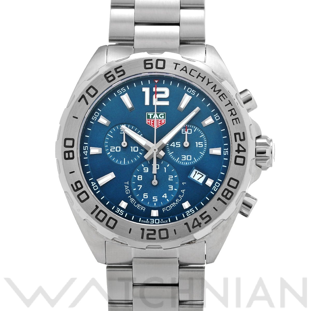 タグ ホイヤー フォーミュラ1 クォーツ クロノグラフ CAZ101K.BA0842 ブルー メンズ 時計 【中古】【wristwatch】