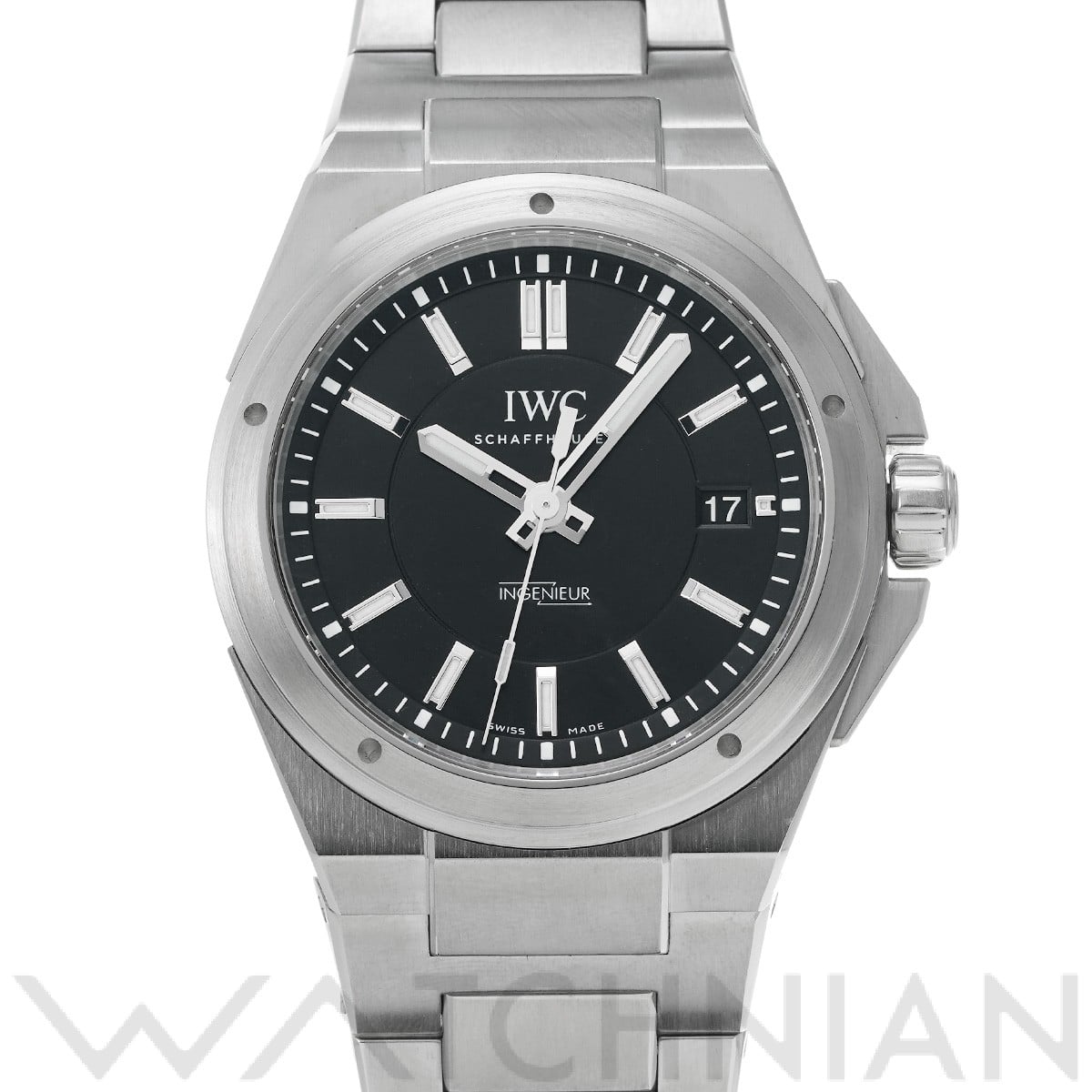 IWC インヂュニア オートマティック IW323902 ブラック メンズ 時計 【中古】【wristwatch】