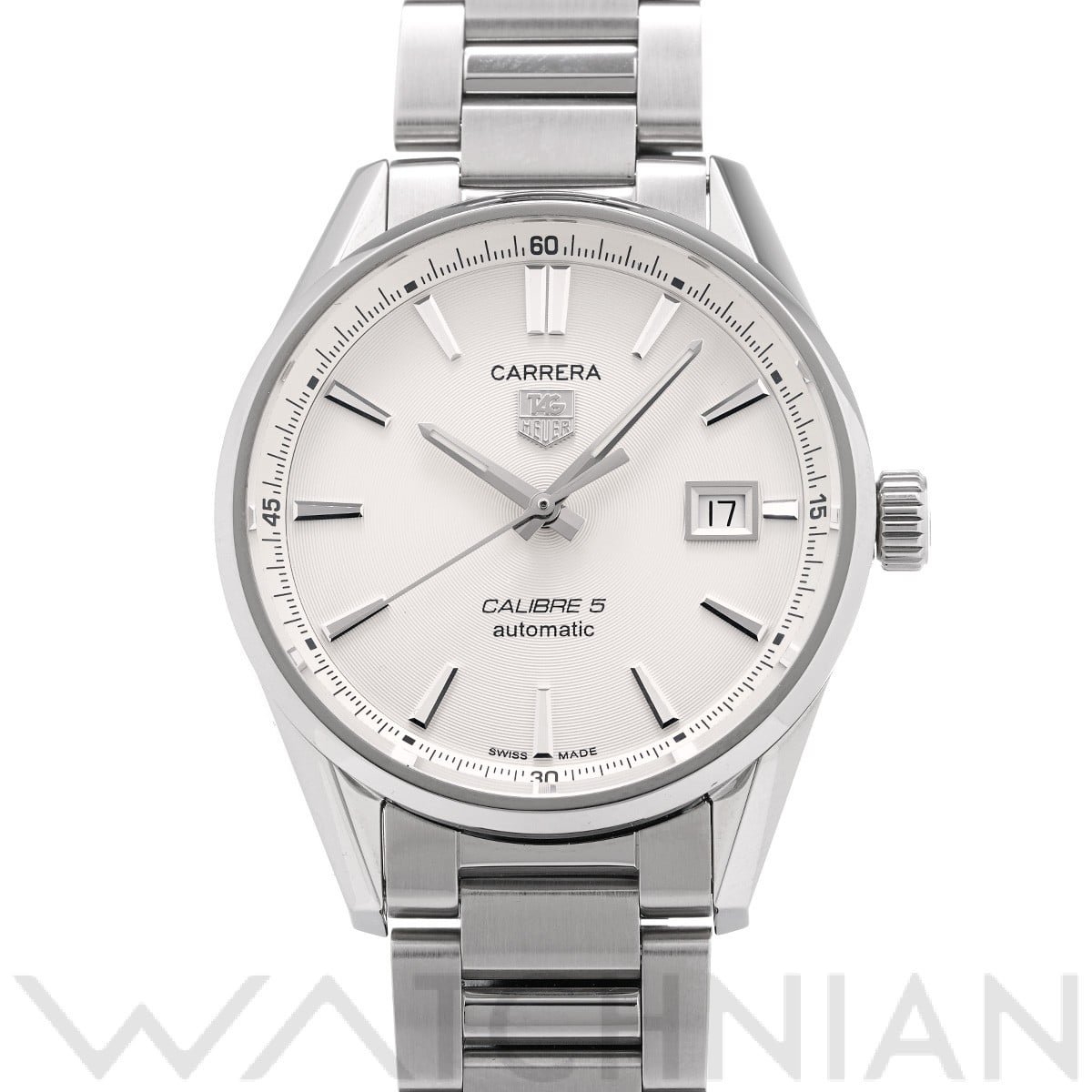 タグ ホイヤー / TAG HEUER カレラ キャリバー5 WAR211B シルバー メンズ 時計 【中古】【wristwatch】