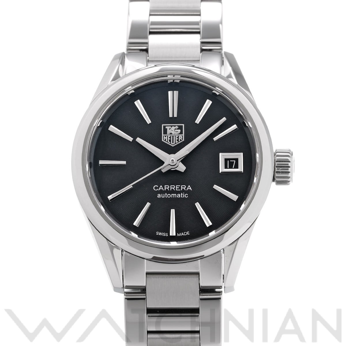 タグ ホイヤー / TAG HEUER カレラ キャリバー9 WAR2410.BA0776 ブラック レディース 時計 【中古】【wristwatch】