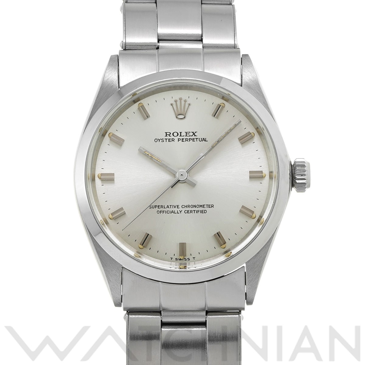 ロレックス オイスターパーペチュアル 1002 シルバー メンズ 時計 【中古】【wristwatch】