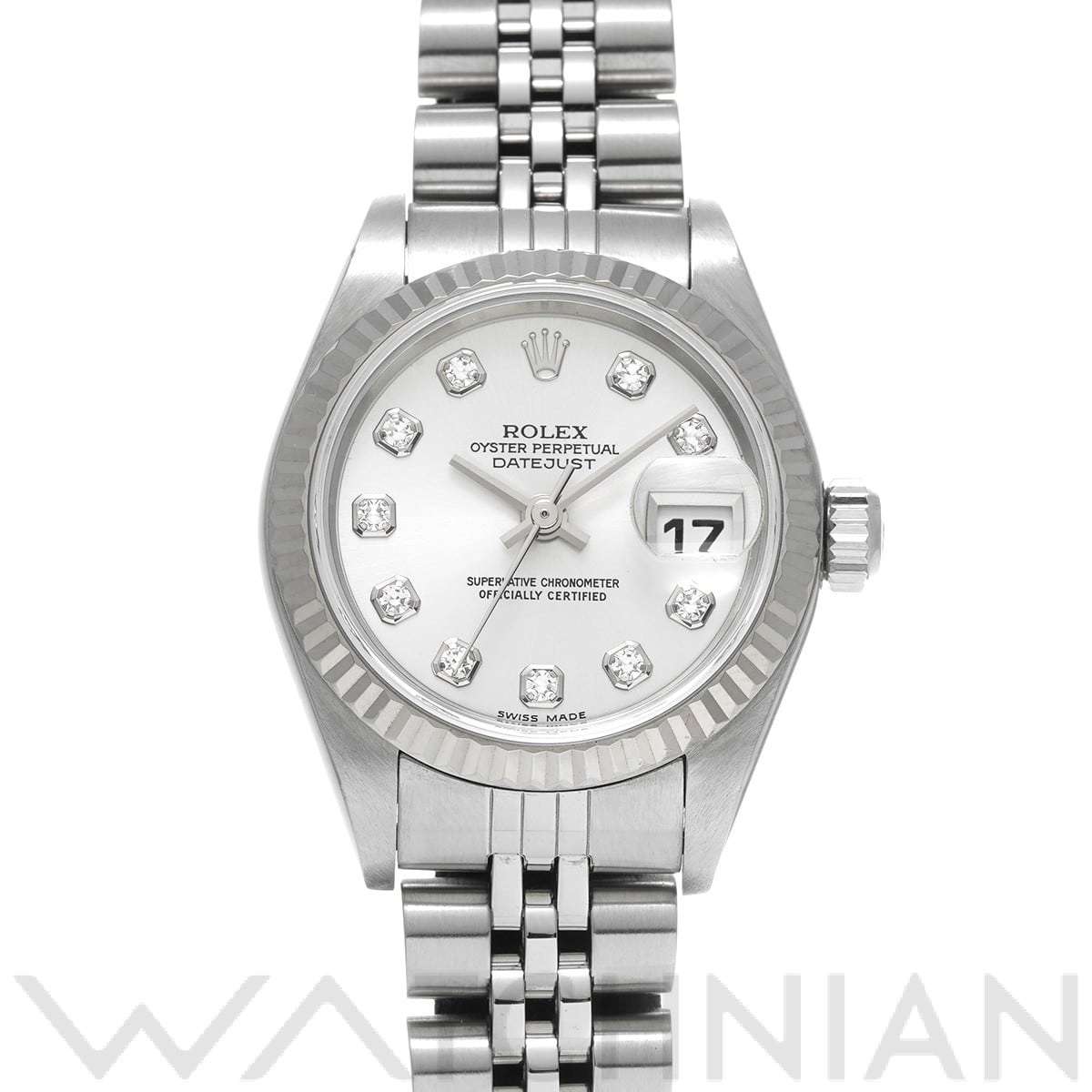 ロレックス デイトジャスト 79174G シルバー/ダイヤモンド レディース 時計 【中古】【wristwatch】