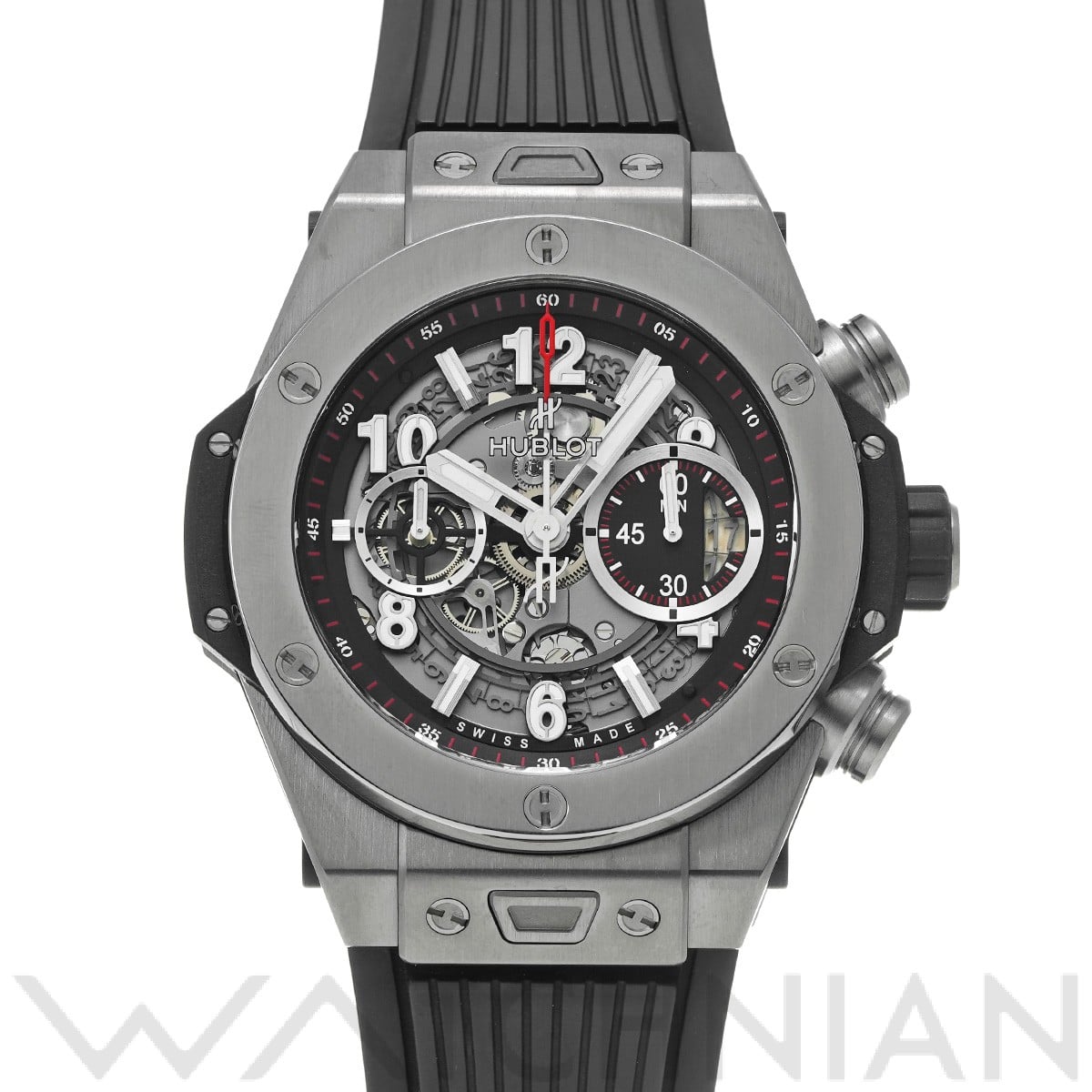 ウブロ / HUBLOT ビッグバン ウニコ チタニウム 411.NX.1170.RX マットブラックスケルトン メンズ 時計 【中古】【wristwatch】
