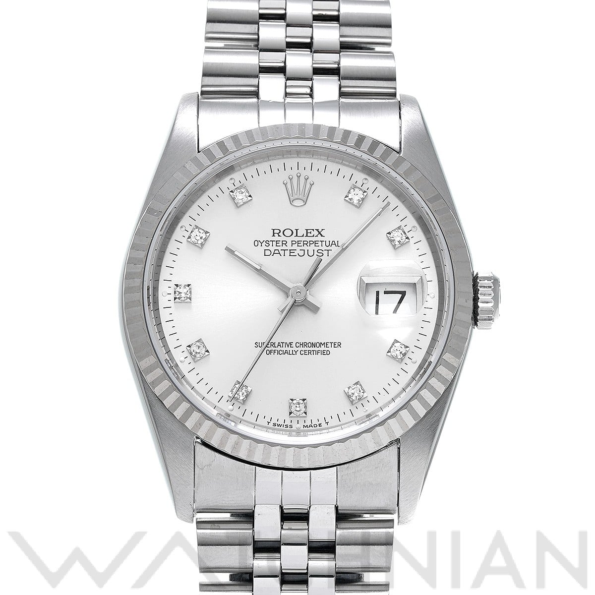 ロレックス デイトジャスト 16234G シルバー/ダイヤモンド メンズ 時計 【中古】【wristwatch】