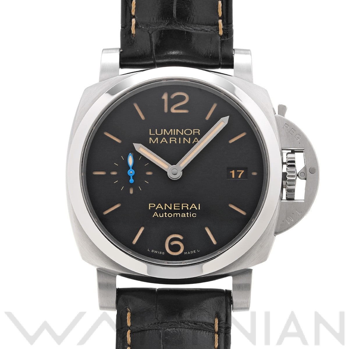 パネライ / PANERAI ルミノールマリーナ 1950 3デイズ オートマティック アッチャイオ PAM01392 ブラック メンズ 時計 【中古】【wristwatch】