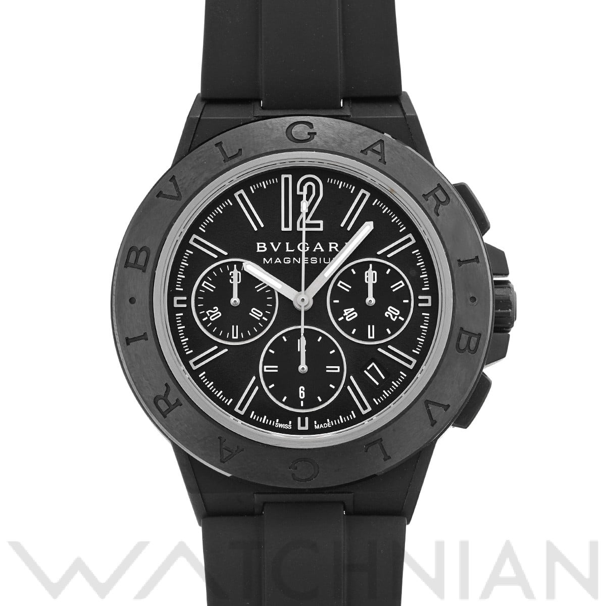 ブルガリ / BVLGARI ディアゴノ マグネシウム クロノグラフ DG42BSMCVDCH ブラック メンズ 時計 【中古】【wristwatch】