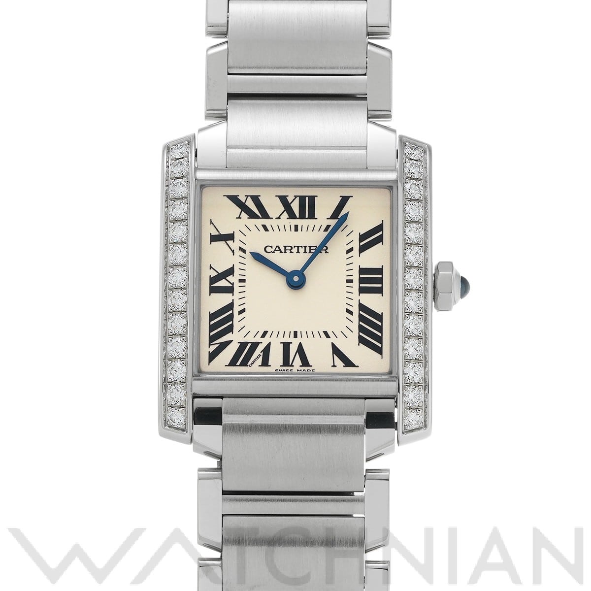 カルティエ タンク フランセーズ MM W4TA0009 シルバー ユニセックス 時計 【中古】【wristwatch】