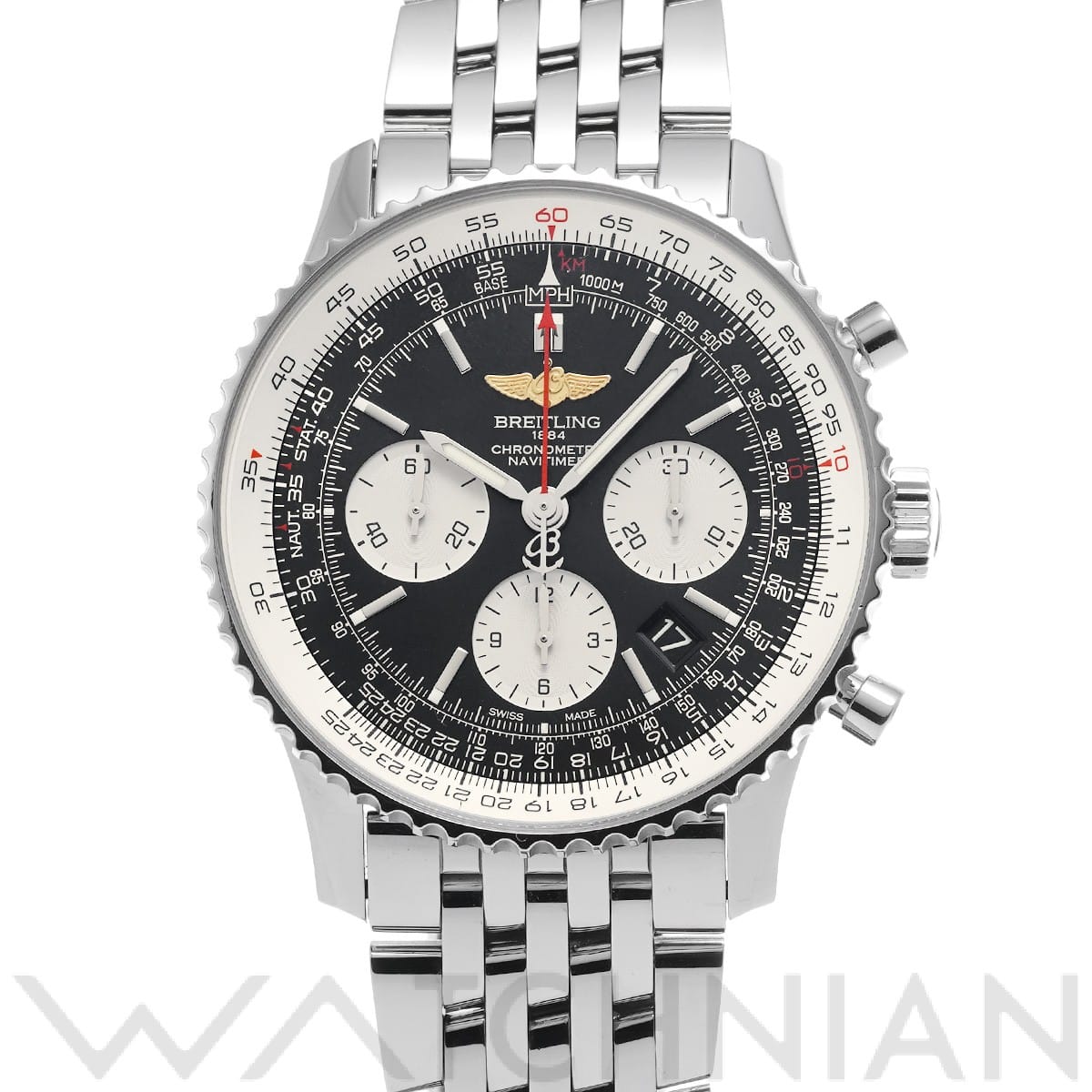 ブライトリング ナビタイマー 1 B01 AB0121211B2A1 ブラック/シルバー メンズ 時計 【中古】【wristwatch】