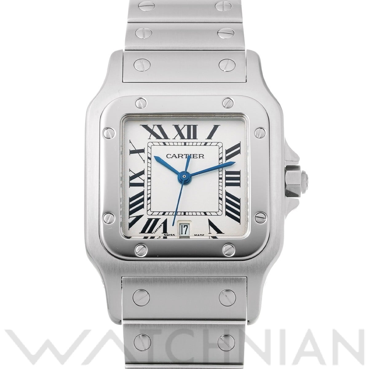 カルティエ サントス ガルベ LM W20060D6 シルバー レディース 時計 【中古】【wristwatch】