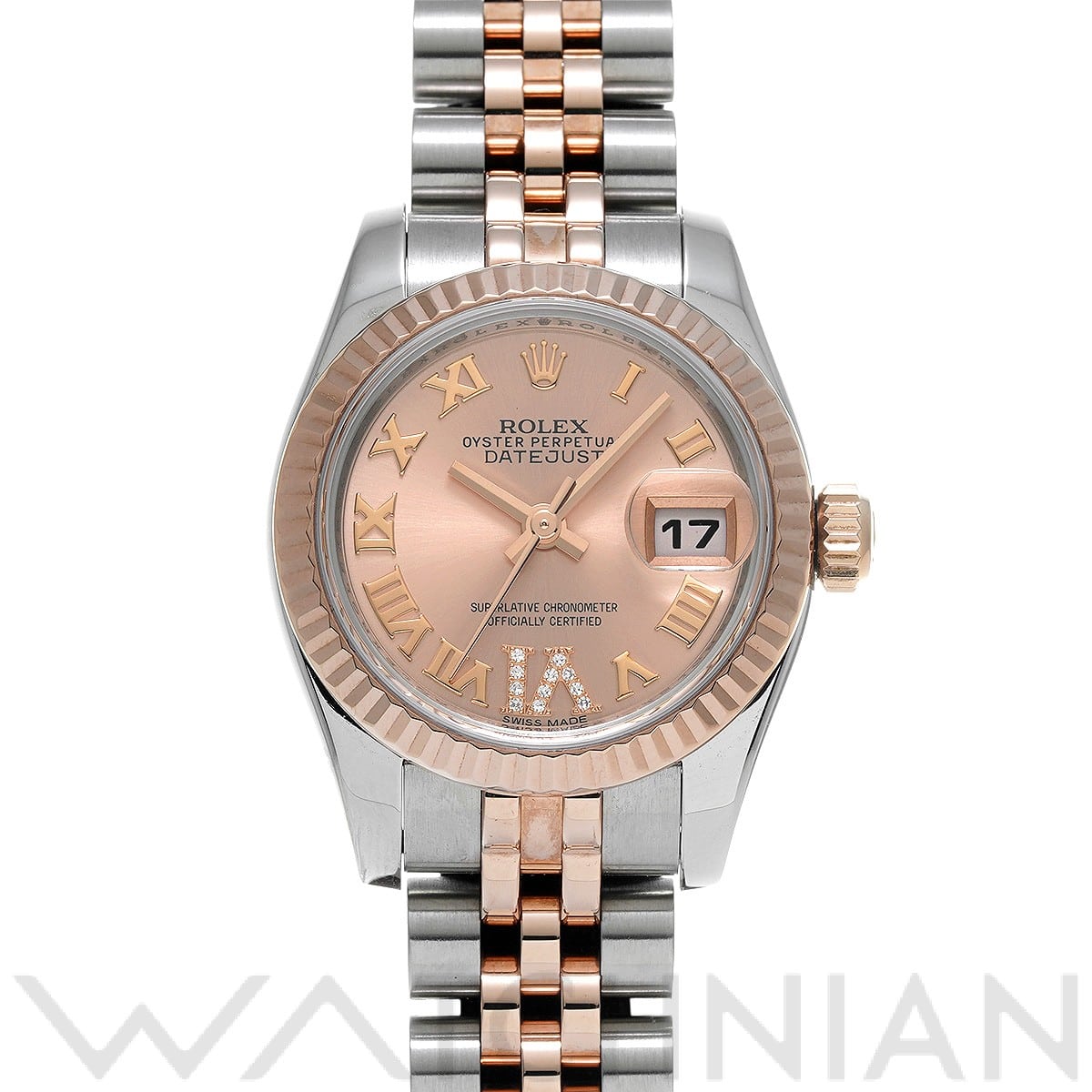 ロレックス レディ デイトジャスト 26 179171 ピンク/ダイヤモンド レディース 時計 【中古】【wristwatch】