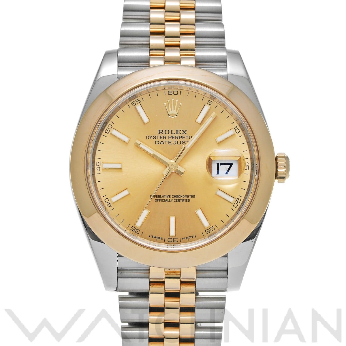 ロレックス デイトジャスト 41 126303 シャンパン メンズ 時計 【中古】【wristwatch】