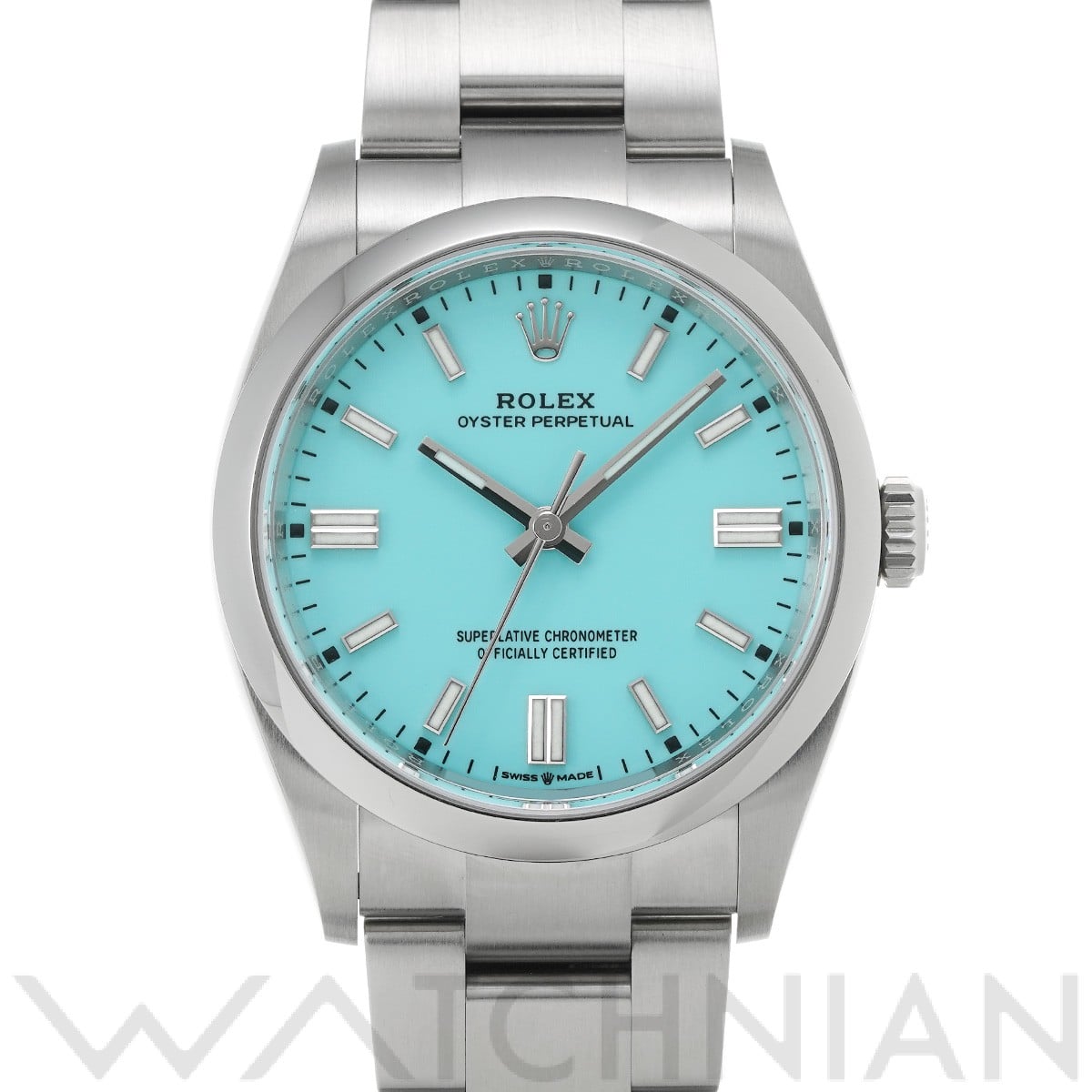 ロレックス オイスターパーペチュアル 36 126000 ターコイズブルー メンズ 時計 【中古】【wristwatch】