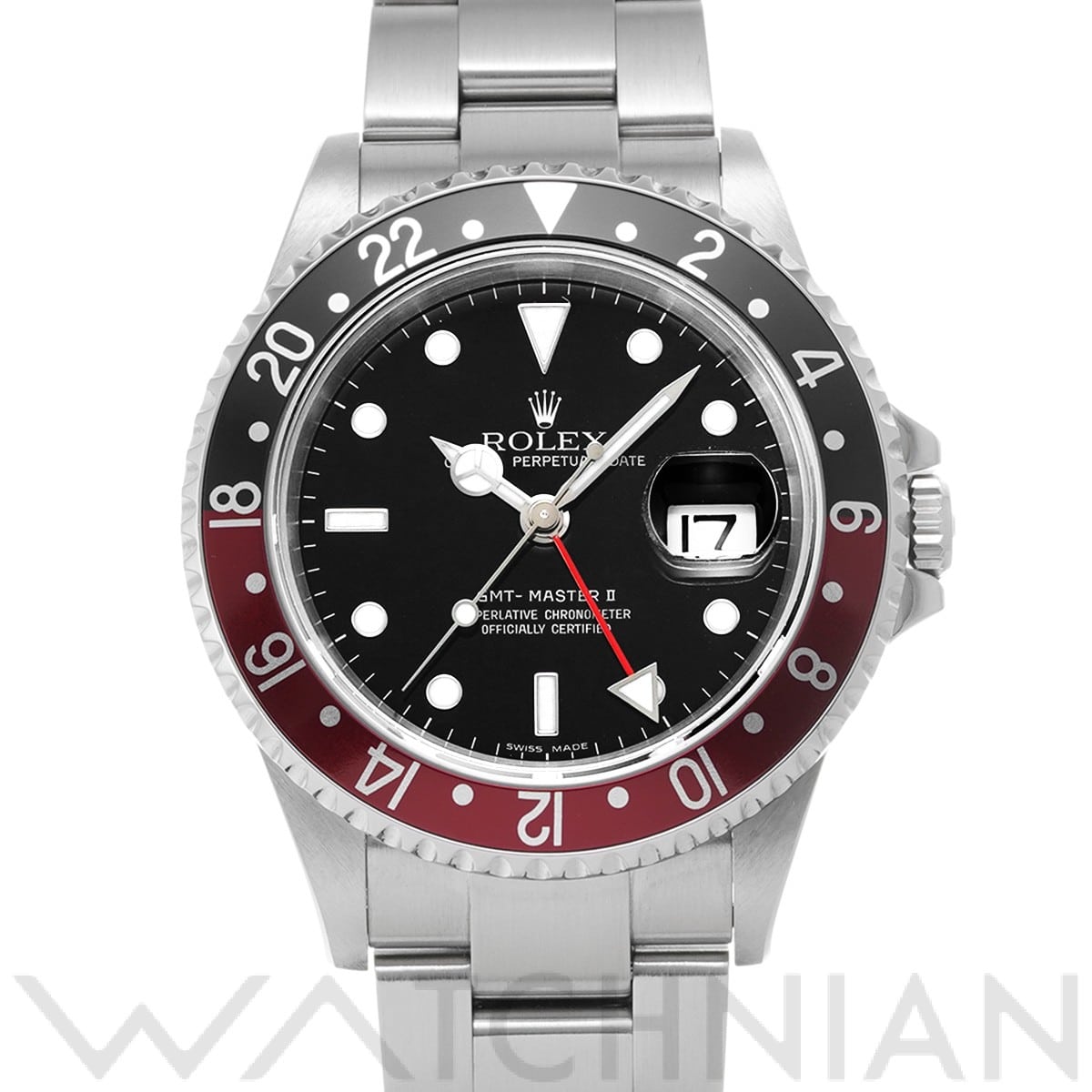 ロレックス GMTマスターII 16710 ブラック メンズ 時計 【中古】【wristwatch】