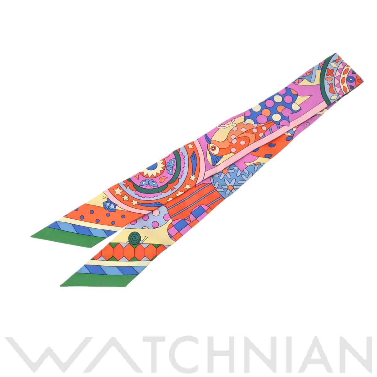 エルメス / HERMES ツイリー LES MURMURES DE LA FORET マルチカラー シルク100％ レディース 【未使用】【other】