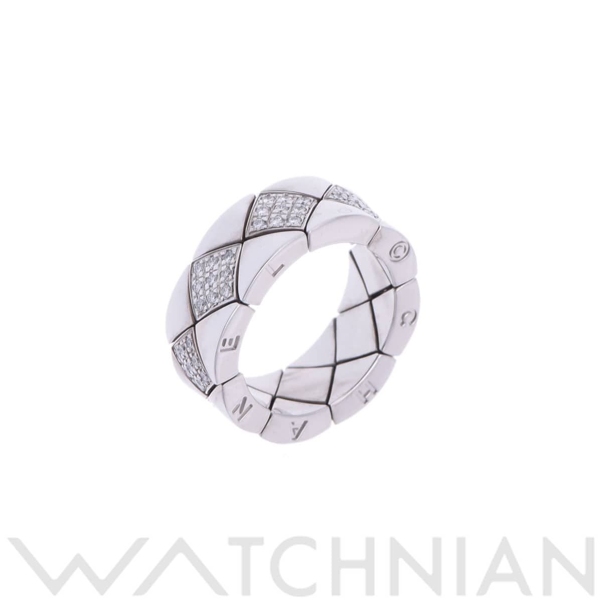 シャネル マトラッセリング #47 シルバー K18ホワイトゴールド WG レディース ジュエリー 【中古】【jewelry】