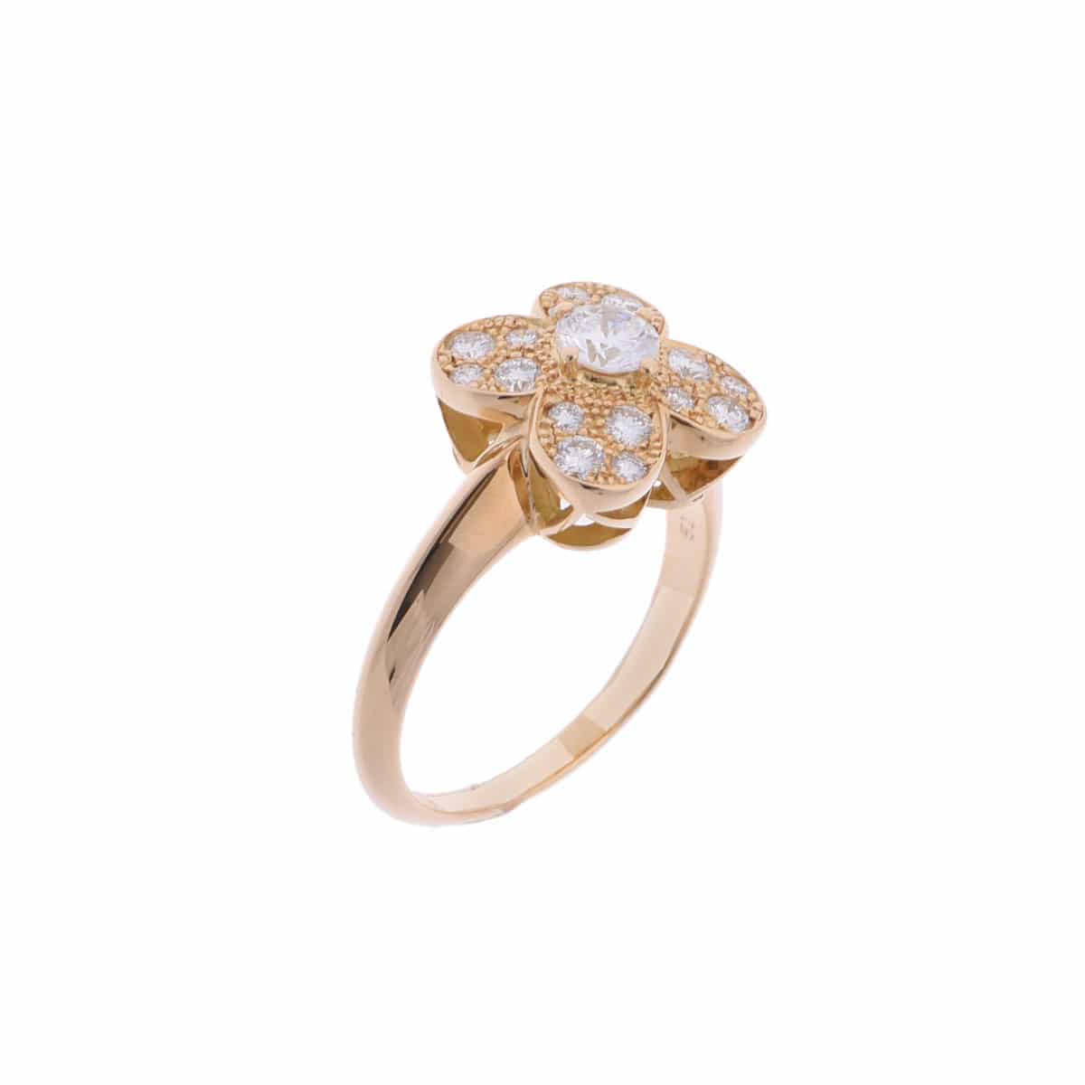 ヴァン クリーフ&アーペル トレフルリング #51 ゴールド K18イエローゴールド YG レディース ジュエリー 【中古】【jewelry】