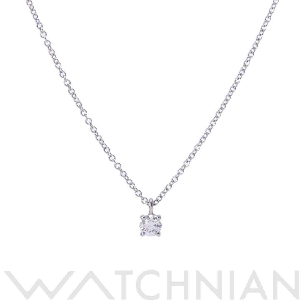 ティファニー ソリティア ネックレス 1PD シルバー Pt950プラチナ レディース ジュエリー 【中古】【jewelry】