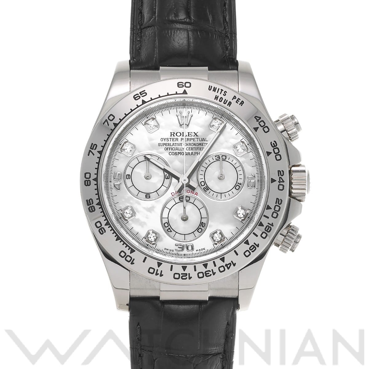 ロレックス コスモグラフ デイトナ 116519NG ホワイトシェル/ダイヤモンド メンズ 時計 【中古】【wristwatch】