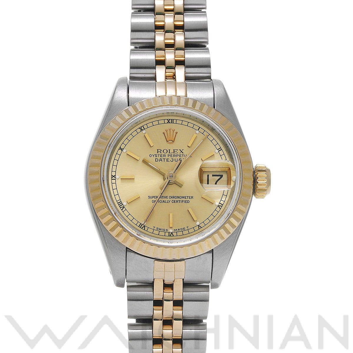 ロレックス デイトジャスト 69173 シャンパン レディース 時計 【中古】【wristwatch】