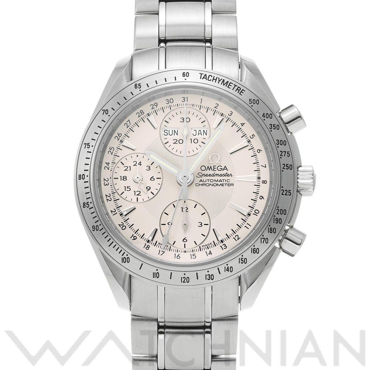 オメガ スピードマスター トリプルカレンダー 3221.30 シルバー メンズ 時計 【中古】【wristwatch】