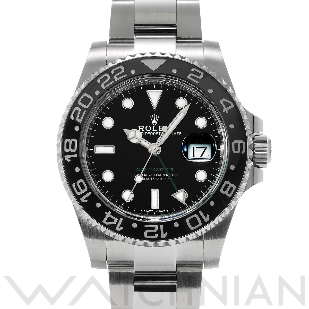 ロレックス GMTマスターII 116710LN ブラック メンズ 時計 【中古】【wristwatch】