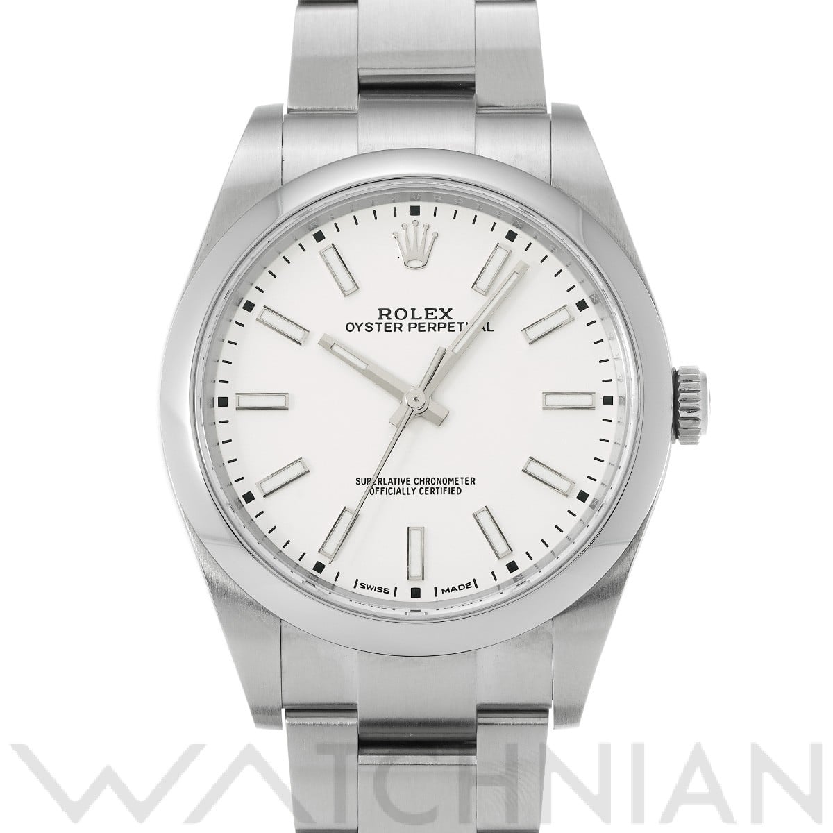 ロレックス / ROLEX オイスターパーペチュアル 39 114300 ホワイト メンズ 時計 【中古】【wristwatch】