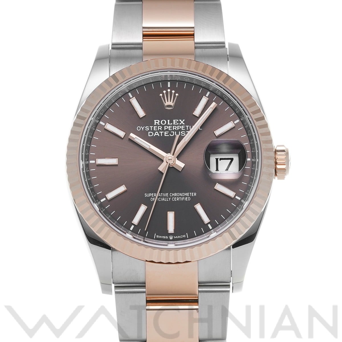 ロレックス デイトジャスト 36 126231G チョコレート メンズ 時計 【中古】【wristwatch】