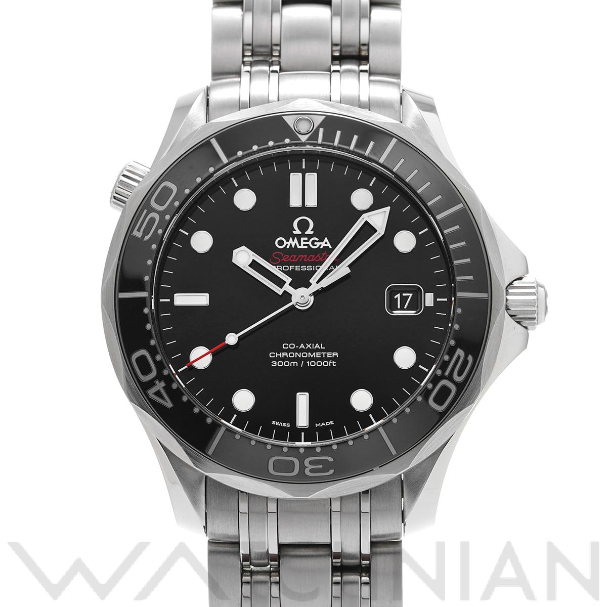 オメガ シーマスター ダイバー300 コーアクシャル 212.30.41.20.01.003 ブラック メンズ 時計 【中古】【wristwatch】