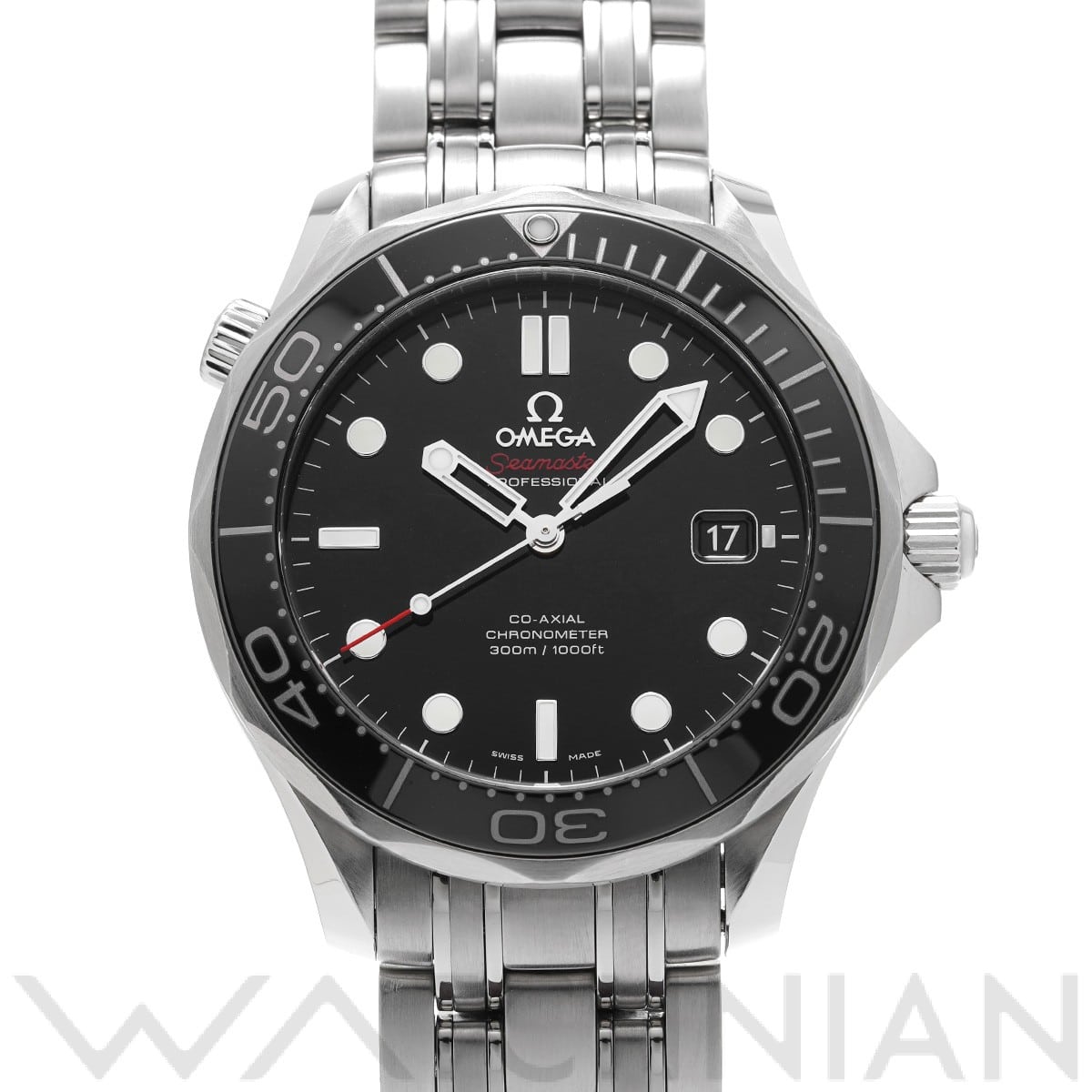 オメガ シーマスター ダイバー300 コーアクシャル 212.30.41.20.01.003 ブラック メンズ 時計 【中古】【wristwatch】