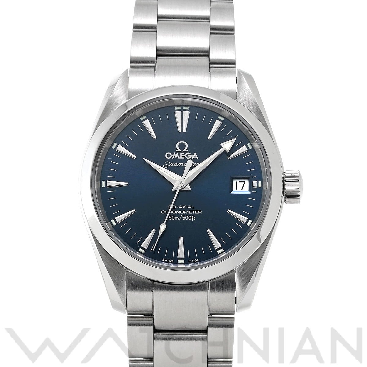 オメガ / OMEGA シーマスター アクアテラ コーアクシャル ミッドサイズ 2504.80 ブルー メンズ 時計 【中古】【wristwatch】