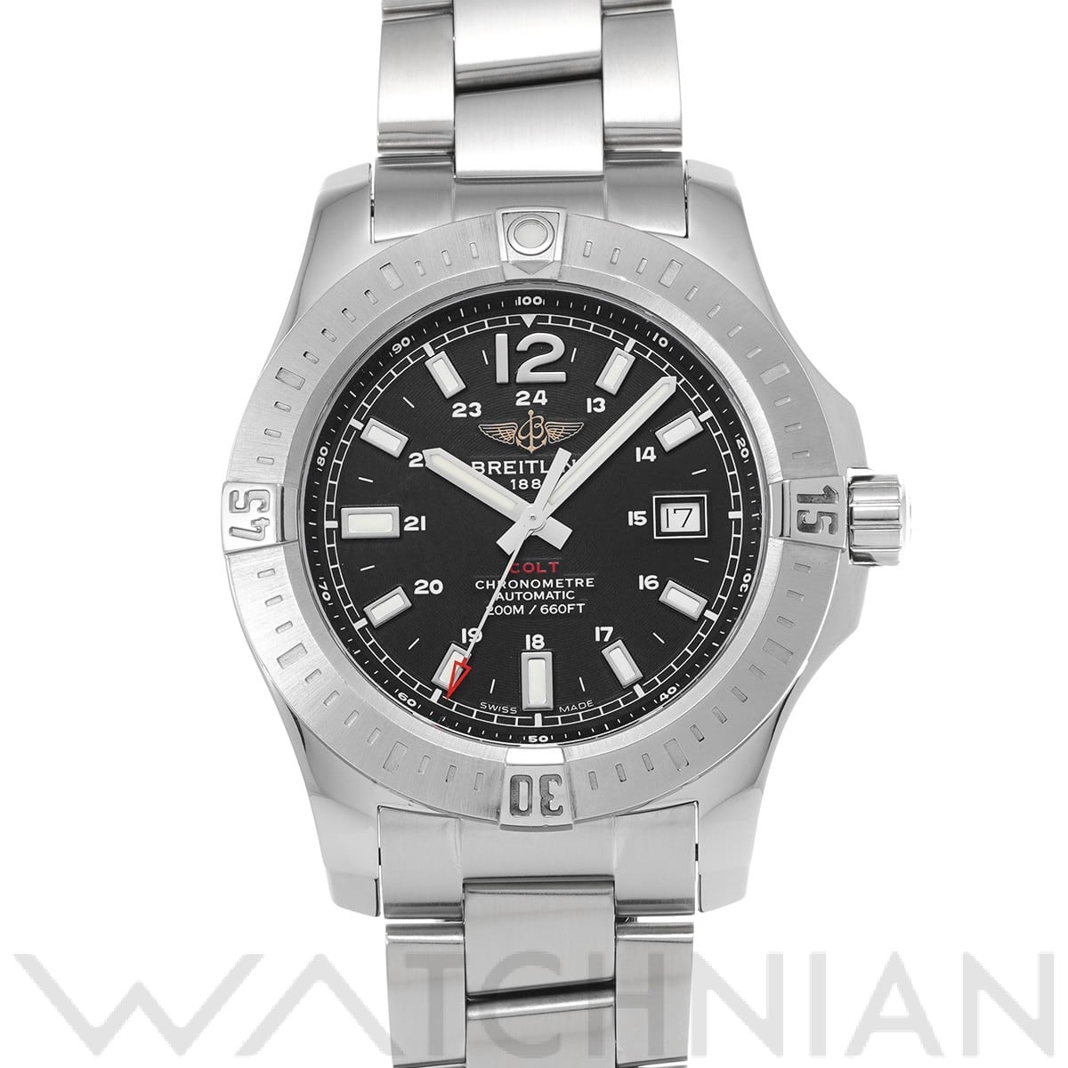 ブライトリング コルト オートマチック A1738811/BD44 ブラック メンズ 時計 【中古】【wristwatch】