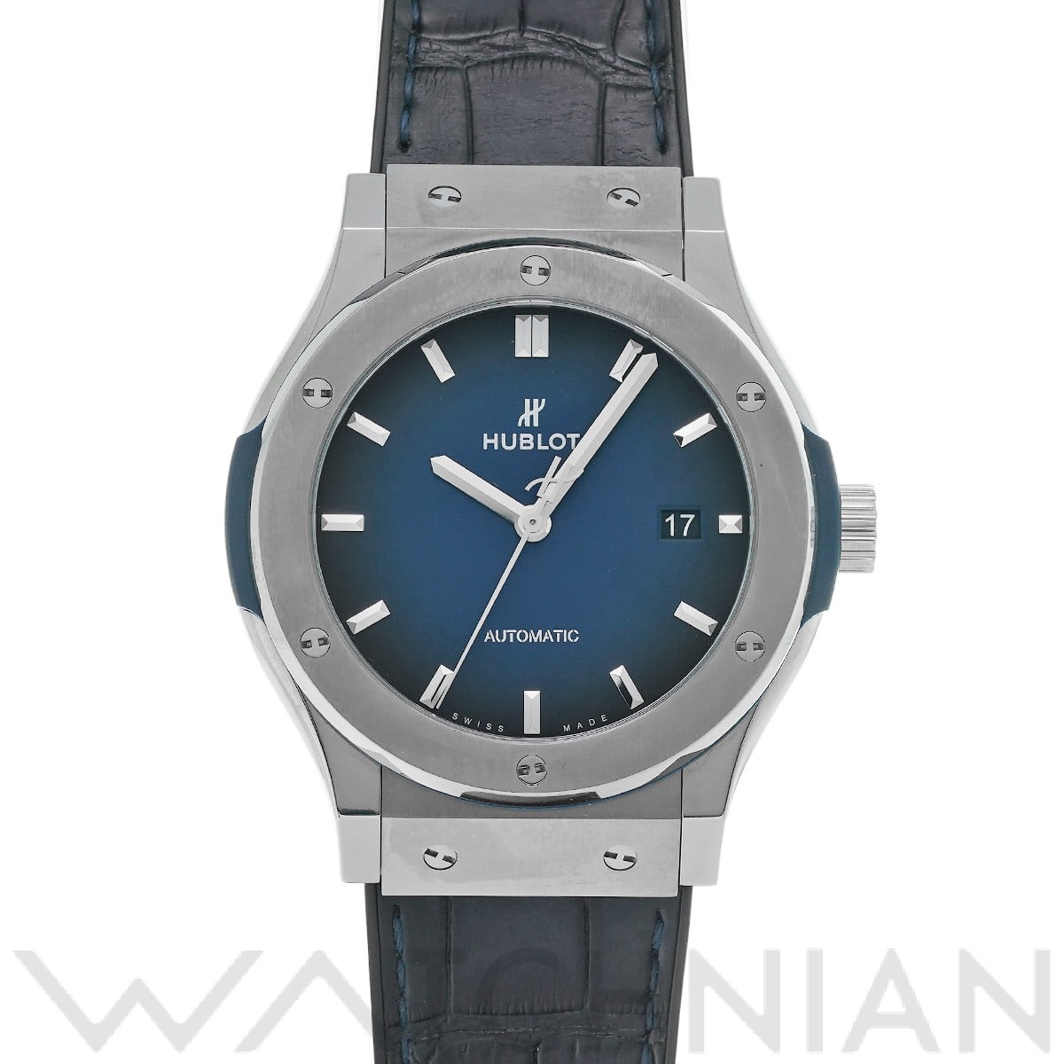 ウブロ クラシックフュージョン チタニウム ディープブルー 542.NX.6670.LR.JPN18 ブルー メンズ 時計 【中古】【wristwatch】