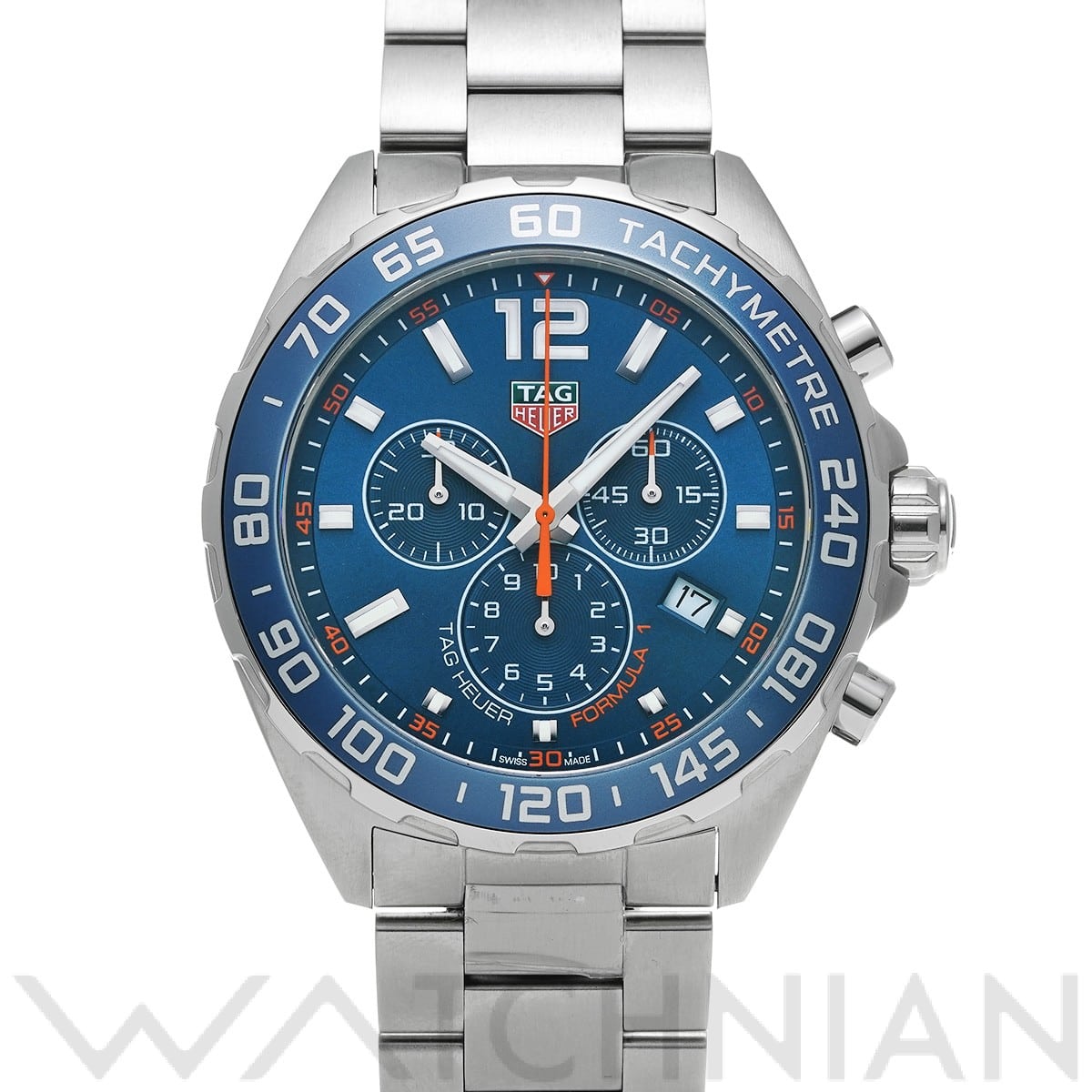 タグ ホイヤー / TAG HEUER フォーミュラ1 クォーツ クロノグラフ CAZ1014.BA0842 ブルー メンズ 時計 【中古】【wristwatch】