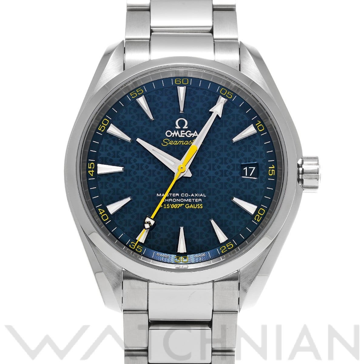 オメガ シーマスター アクアテラ マスターコーアクシャル ジェームズ・ボンド 007 231.10.42.21.03.004 ブルー メンズ 時計 【中古】【wristwatch】