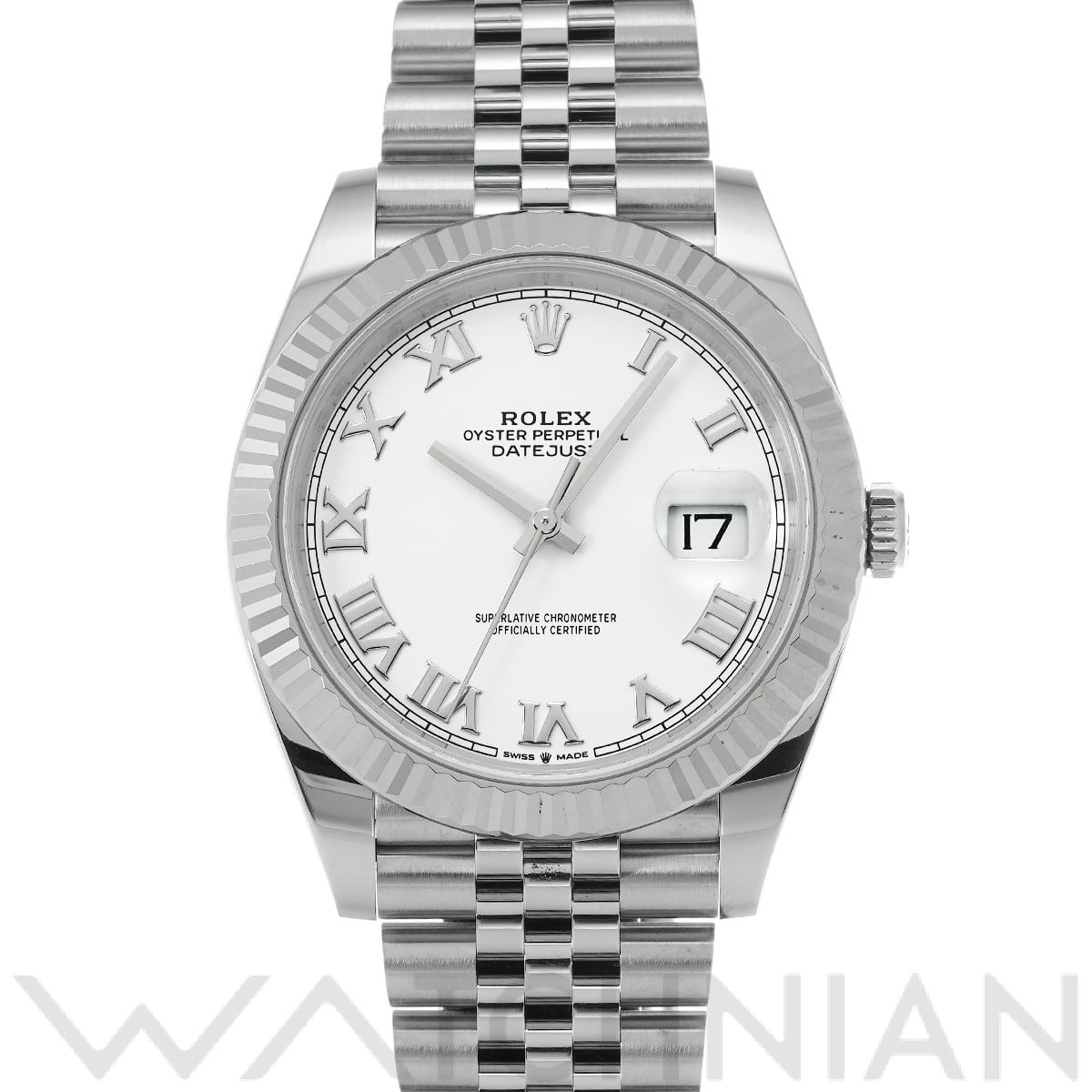 ロレックス デイトジャスト 41 126334 ホワイト メンズ 時計 【中古】【wristwatch】